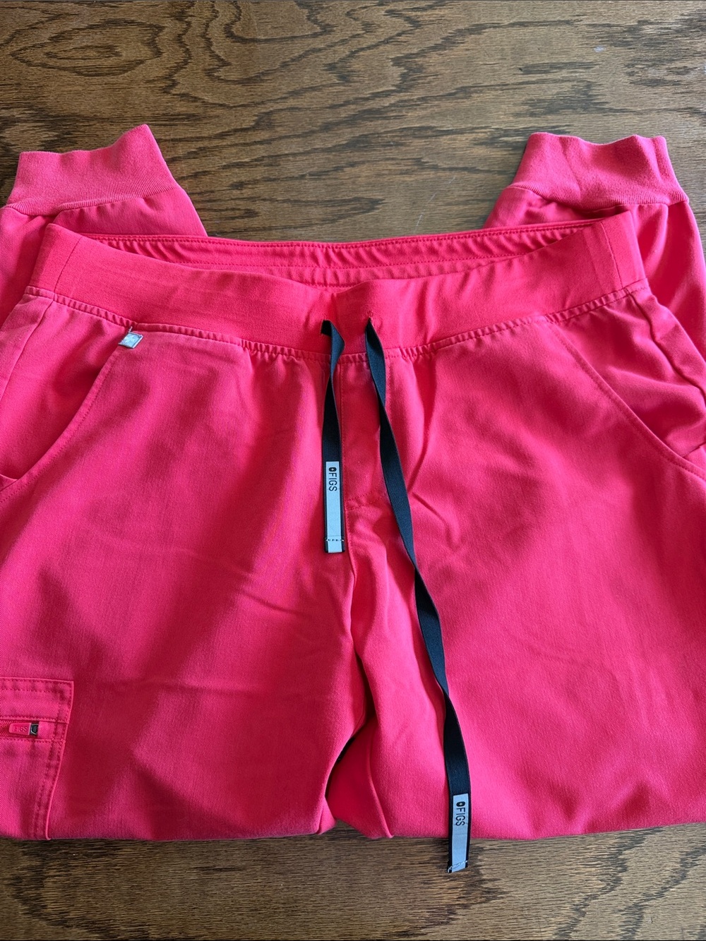 Figs Red Jogger Scrub Pants